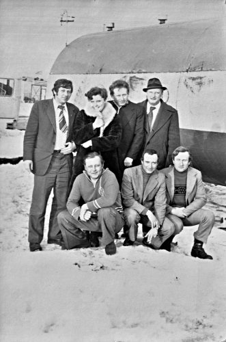 1979 год. В Надымском управлении с сослуживцами (Дубровкин, Матвеев и другие)