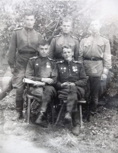 Алексей Михайлович с сослуживцами